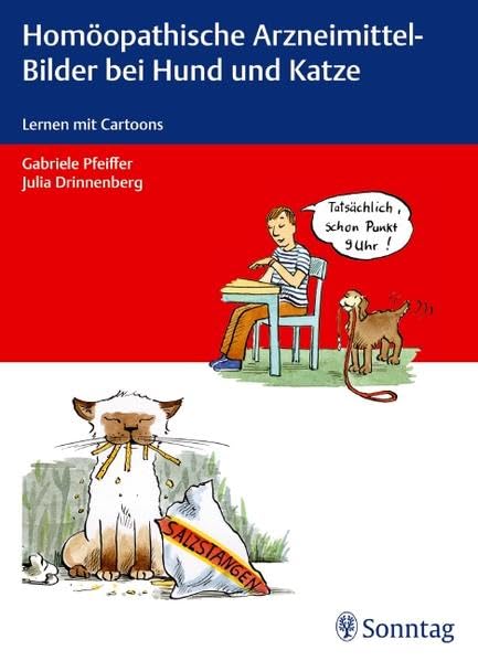 Homöopathische Arzneimittel-Bilder bei Hund und Katze Cartoons