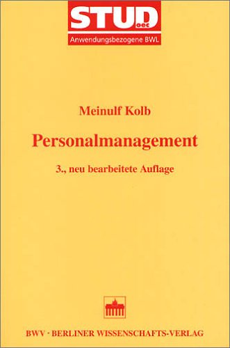 Personalmanagment (Stud. Oec. Anwendungsbezogene BWL) Law