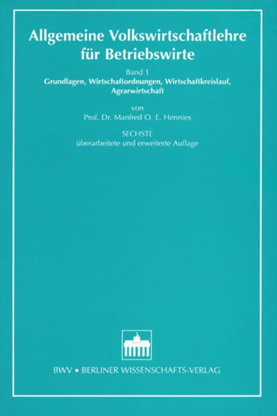 Allgemeine Volkswirtschaftslehre für Betriebswirte 1 Law