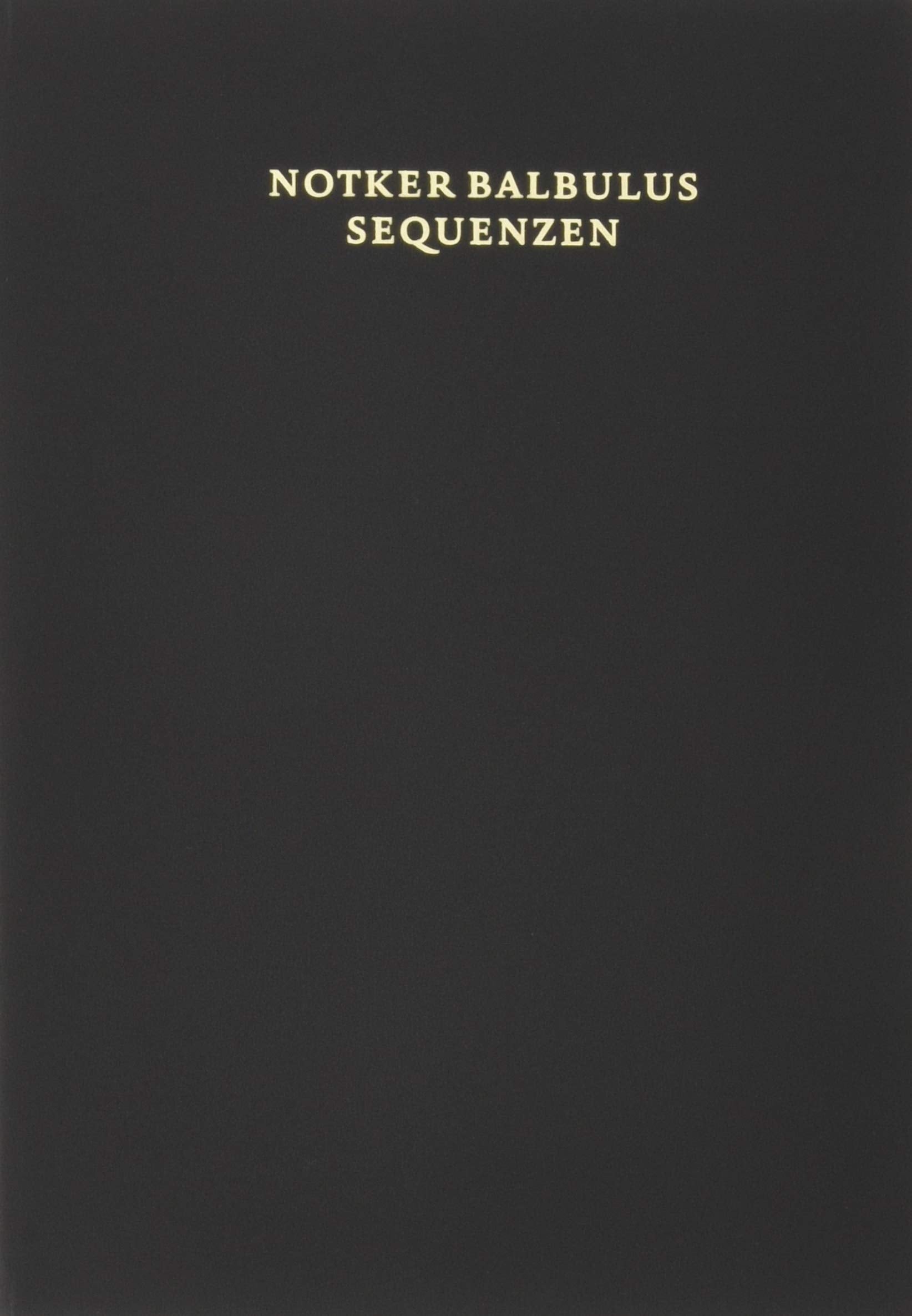 Notker Balbulus: Sequenzen Natural Sciences