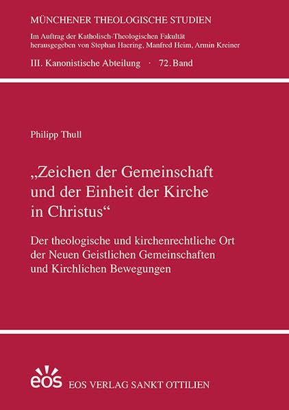 "Zeichen der Gemeinschaft und der Einheit der Kirche in Christus": Der theologische und kirchenrechtliche Ort der Neuen Geistlichen Gemeinschaften und ... Studien: III. Kanonistische Abteilung) Film, Art & Culture