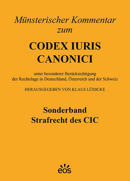 Münsterischer Kommentar zum CIC - Sonderband Strafrecht des CIC Law