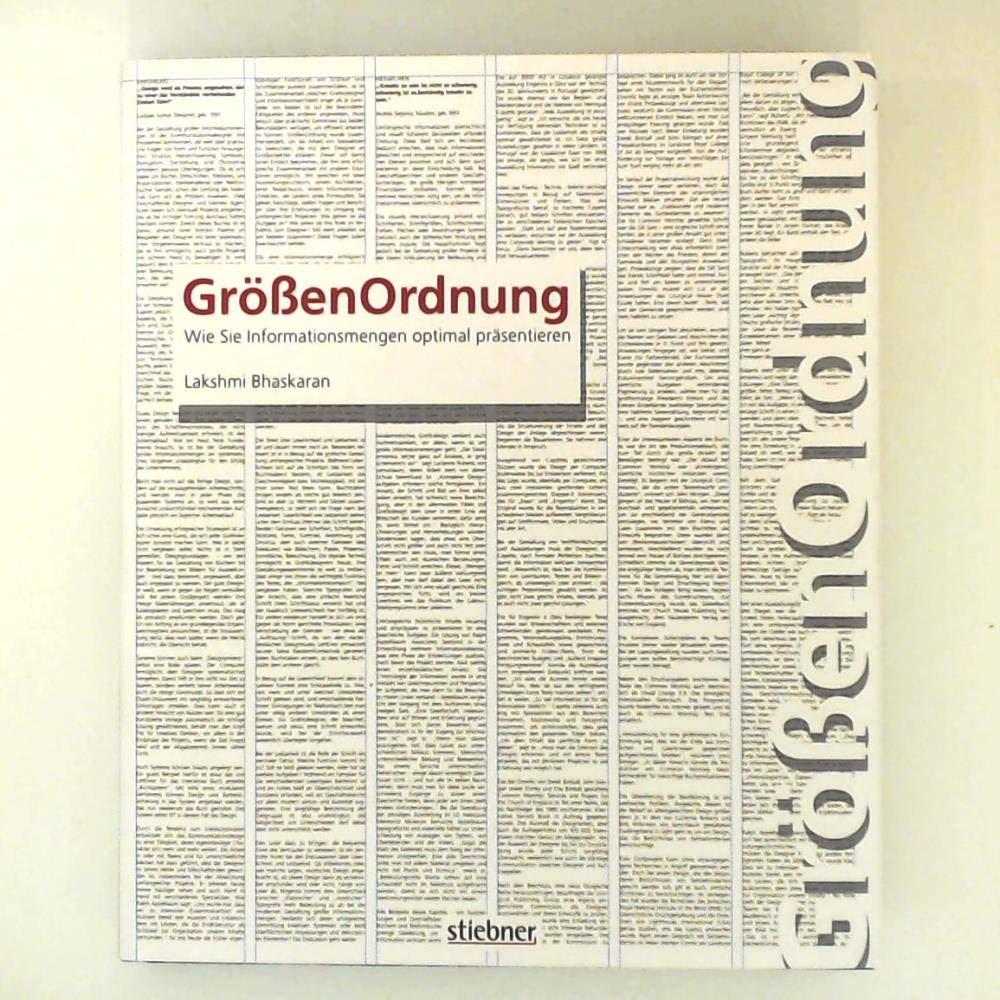 GrössenOrdnung - Wie Sie Informationsmengen optimal präsentieren Books