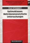 Optimalklassen: Mehrebenenanalytische Untersuchungen: Eine Analyse hierarchisch strukturierter Daten am Beispiel des Leseverständnisses Psychology