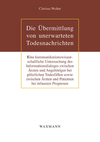 Die Übermittlung von unerwarteten Todesnachrichten Law