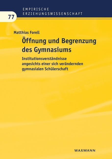 Öffnung und Begrenzung des Gymnasiums book