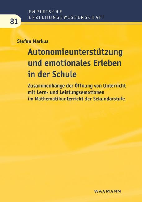 Autonomieunterstützung und emotionales Erleben in der Schule book