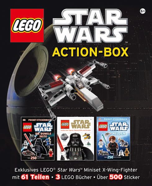 LEGO Star Wars Action-Box: Exklusives LEGO Star Wars Miniset X-Wing-Fighter mit 61 Teilen • 3 LEGO Bücher • Über 500 Sticker Non-fiction