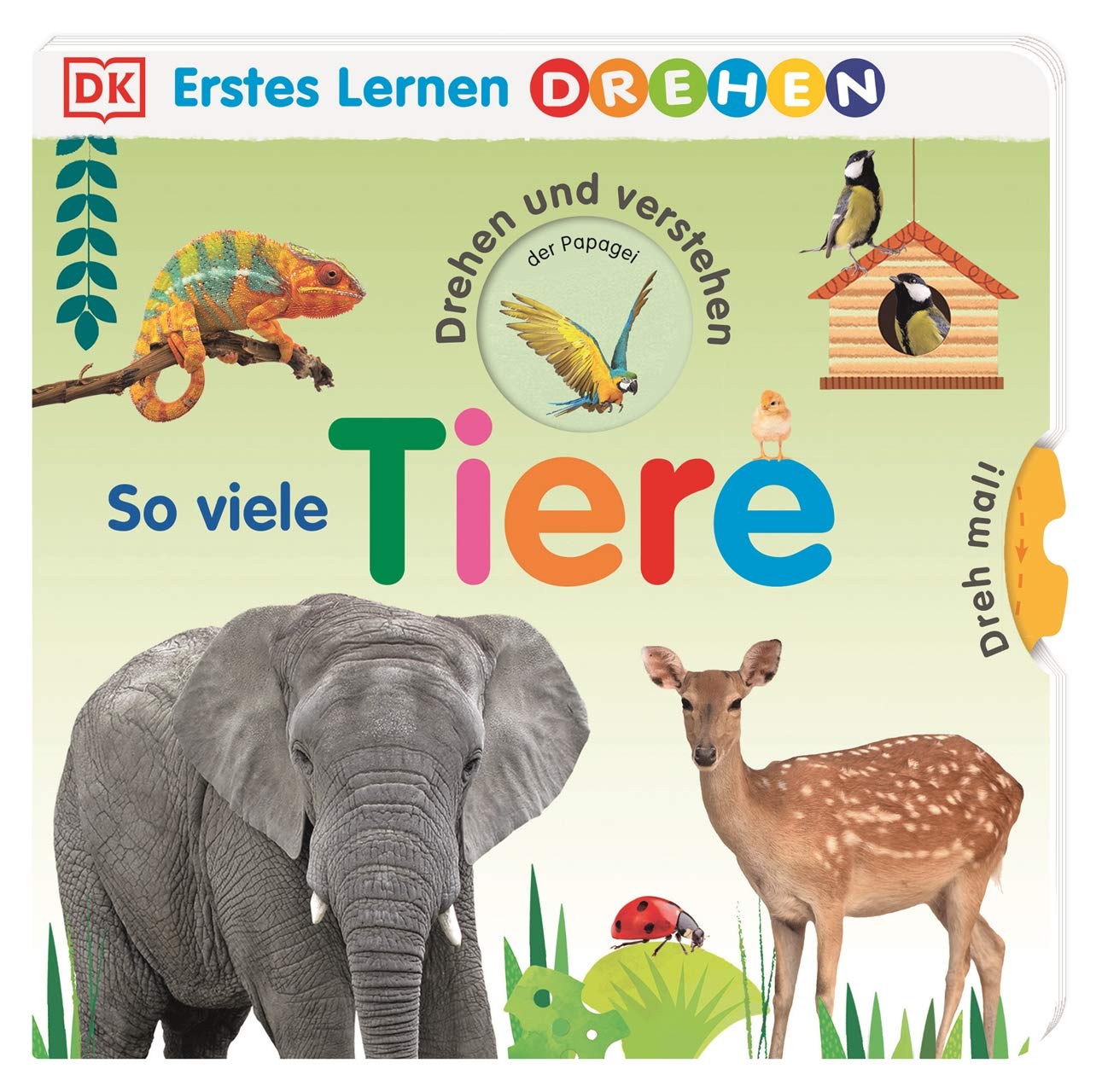 Erstes Lernen Drehen. So viele Tiere: Pappbilderbuch mit Drehscheiben und Gucklöchern ab 2 Jahren Non-fiction