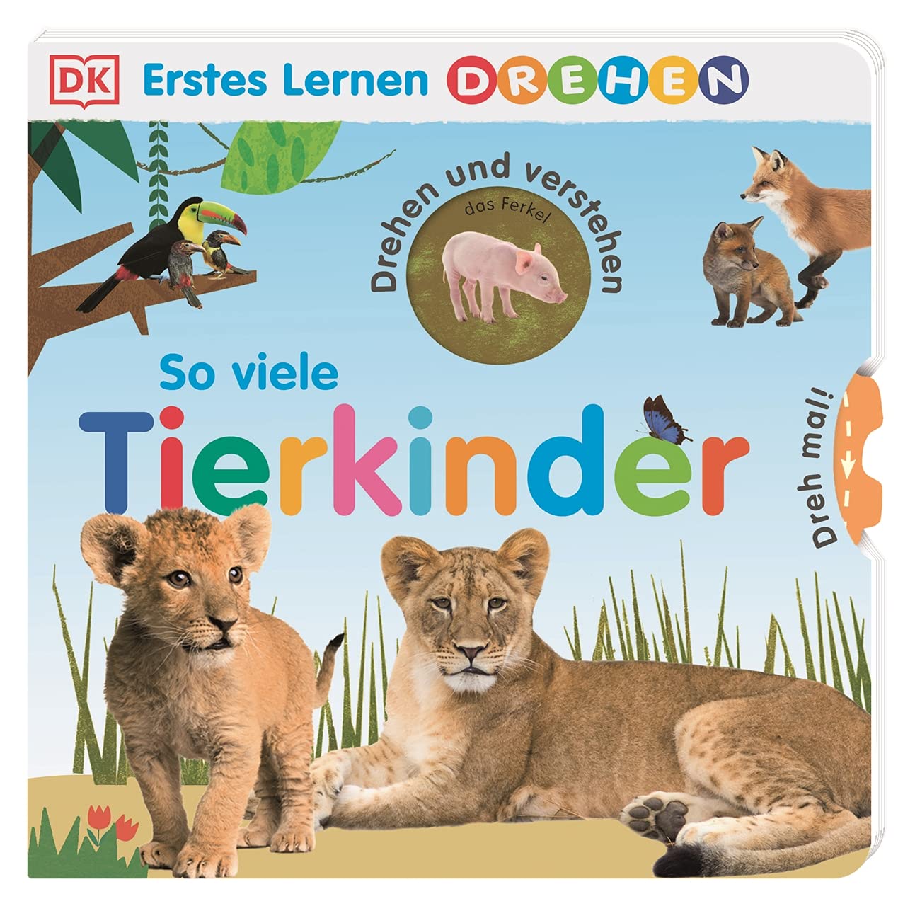 Erstes Lernen Drehen. So viele Tierkinder: Pappbilderbuch mit Drehscheiben und Gucklöchern ab 2 Jahren Parents & Children
