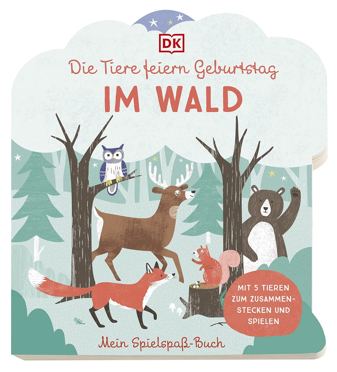 Mein Spielspaß-Buch. Die Tiere feiern Geburtstag im Wald: Pappbilderbuch ab 3 Jahren mit Tierfiguren zum Zusammenstecken Non-fiction