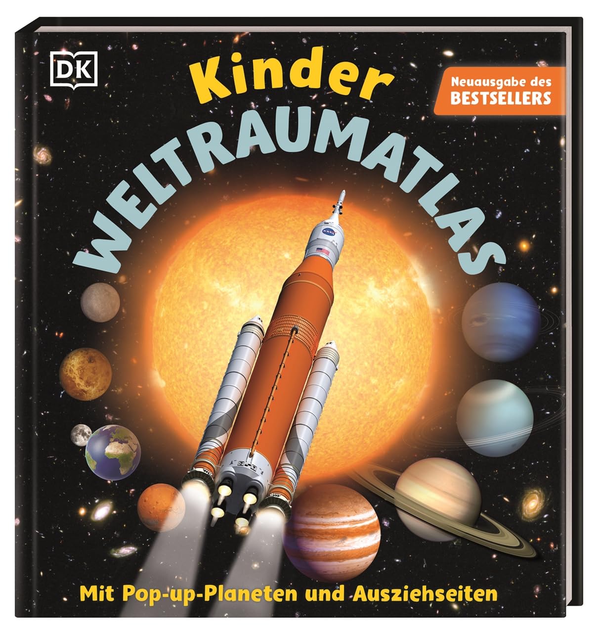 Kinder-Weltraumatlas: Mit spektakulärem Planeten-Pop-up, Ausziehtafeln und Quizfragen. Für Kinder ab 6 Jahren School books