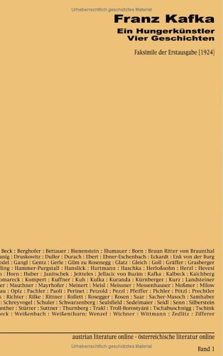 Ein Hungerkünstler - Vier Geschichten Contemporary literature