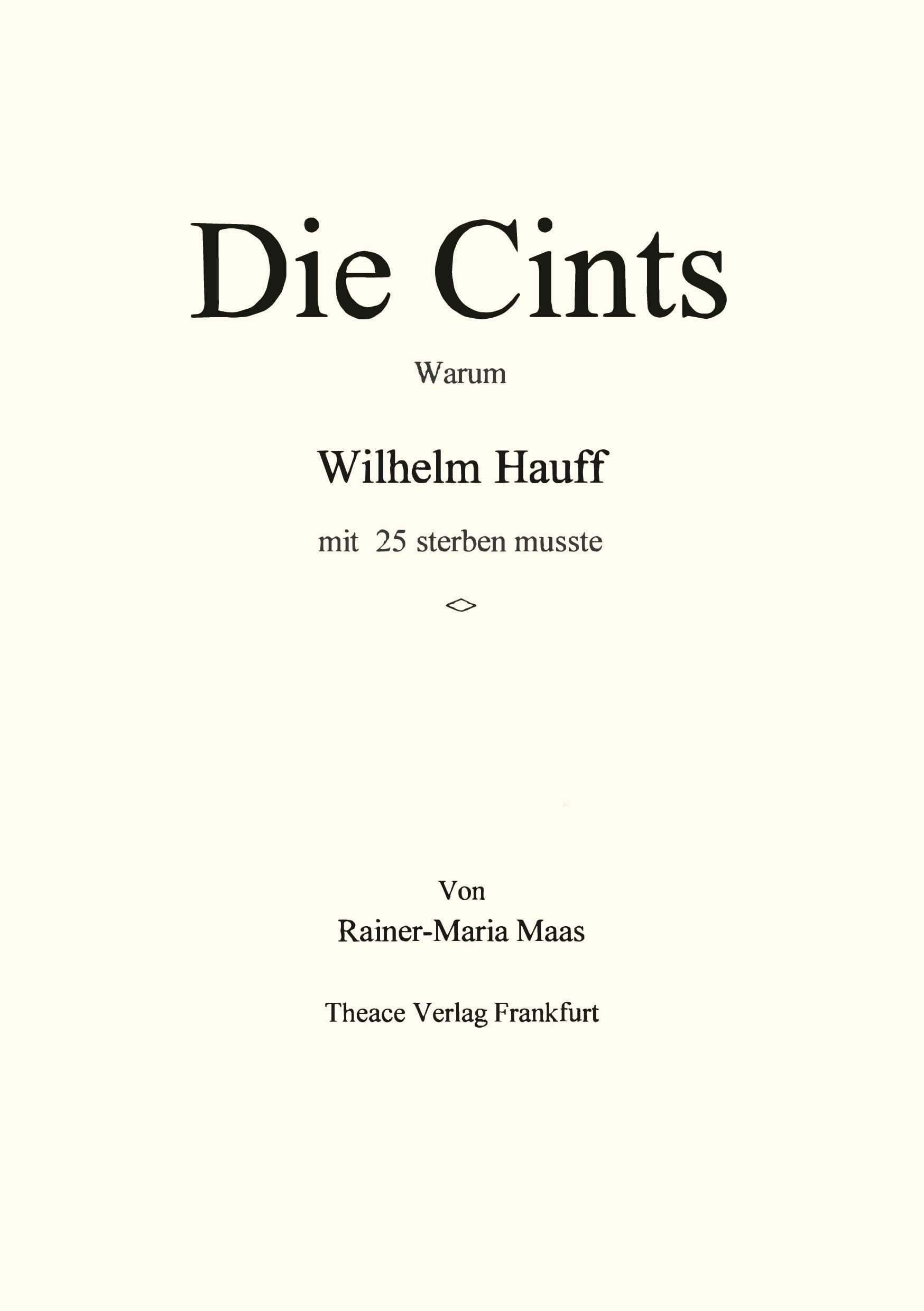 Die Cints Contemporary literature Books