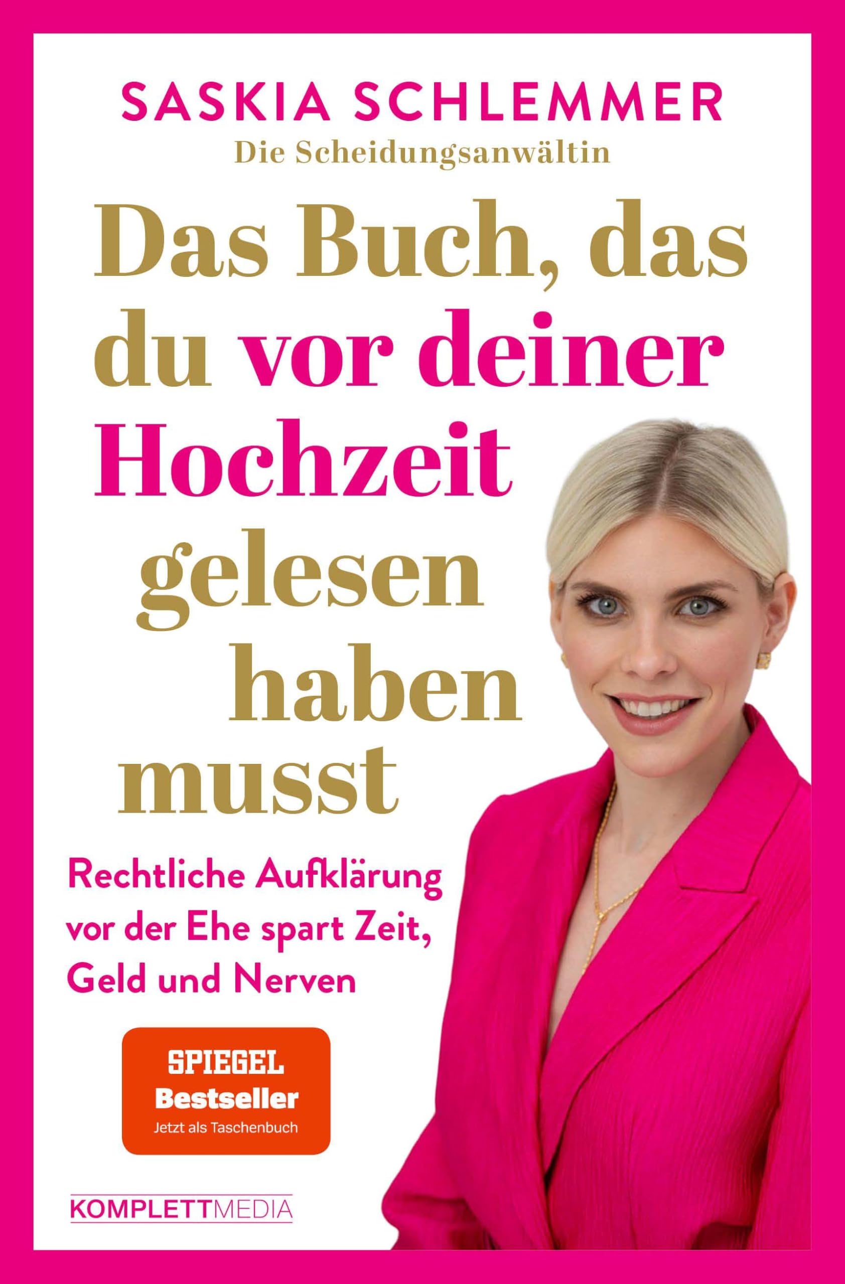 Das Buch, das du vor deiner Hochzeit gelesen haben musst (SPIEGEL-Bestseller): Rechtliche Aufklärung VOR der Ehe spart Zeit, Geld und Nerven Social Sciences