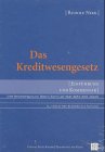 Das Kreditwesengesetz Law