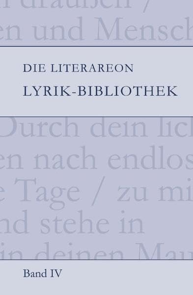 Die Literareon Lyrik-Bibliothek – Band 4 Poetry