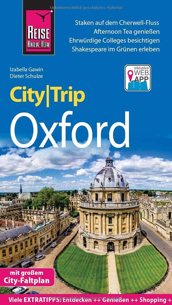 Reise Know-How CityTrip Oxford: Reiseführer mit Stadtplan und kostenloser Web-App Leisure, Home & Garden
