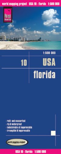 Reise Know-How Landkarte USA 10, Florida (1:500.000): world mapping project Leisure, Home & Garden