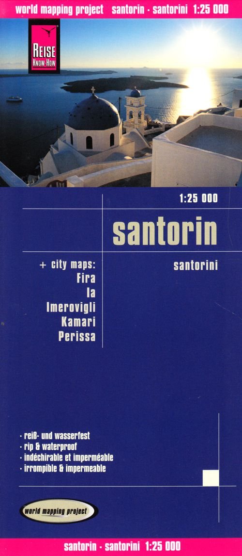 Reise Know-How Landkarte Santorin (1:25.000): world mapping project Leisure, Home & Garden