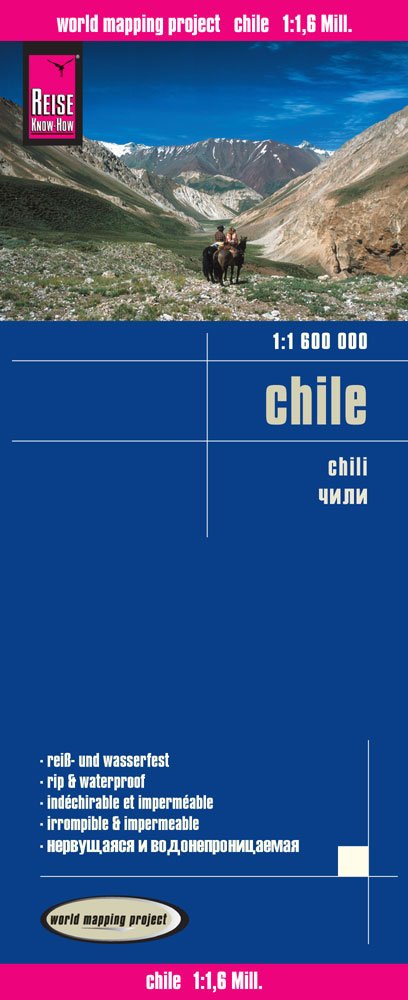Reise Know-How Landkarte Chile (1:1.600.000): world mapping project Leisure, Home & Garden
