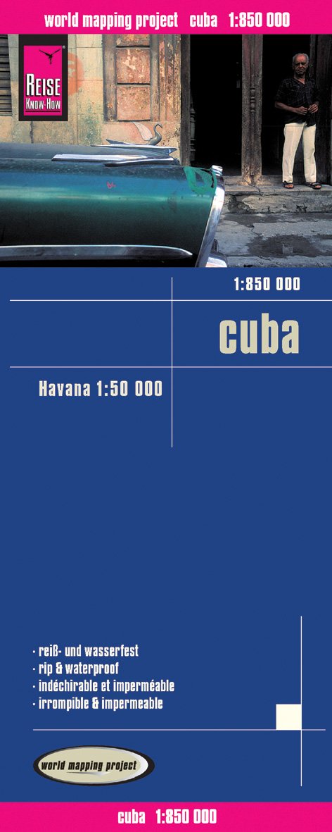 Reise Know-How Landkarte Cuba (1:850.000) mit Havanna (1:50.000): world mapping project Leisure, Home & Garden