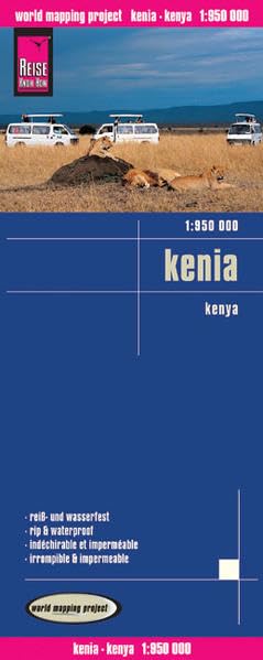 Reise Know-How Landkarte Kenia (1:950.000): world mapping project Leisure, Home & Garden