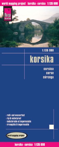 Reise Know-How Landkarte Korsika (1:135.000): world mapping project Leisure, Home & Garden