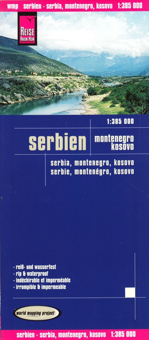 Reise Know-How Landkarte Serbien, Montenegro, Kosovo (1:385.000): world mapping project Leisure, Home & Garden