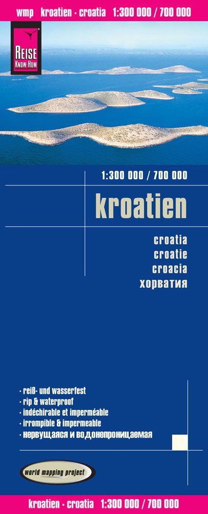 Reise Know-How Landkarte Kroatien (1:300.000 / 700.000): world mapping project Leisure, Home & Garden