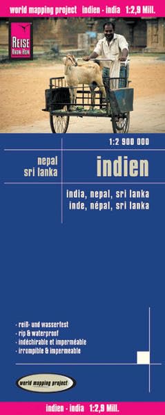 Reise Know-How Landkarte Indien (1:2.900.000) mit Nepal und Sri Lanka: world mapping project Leisure, Home & Garden
