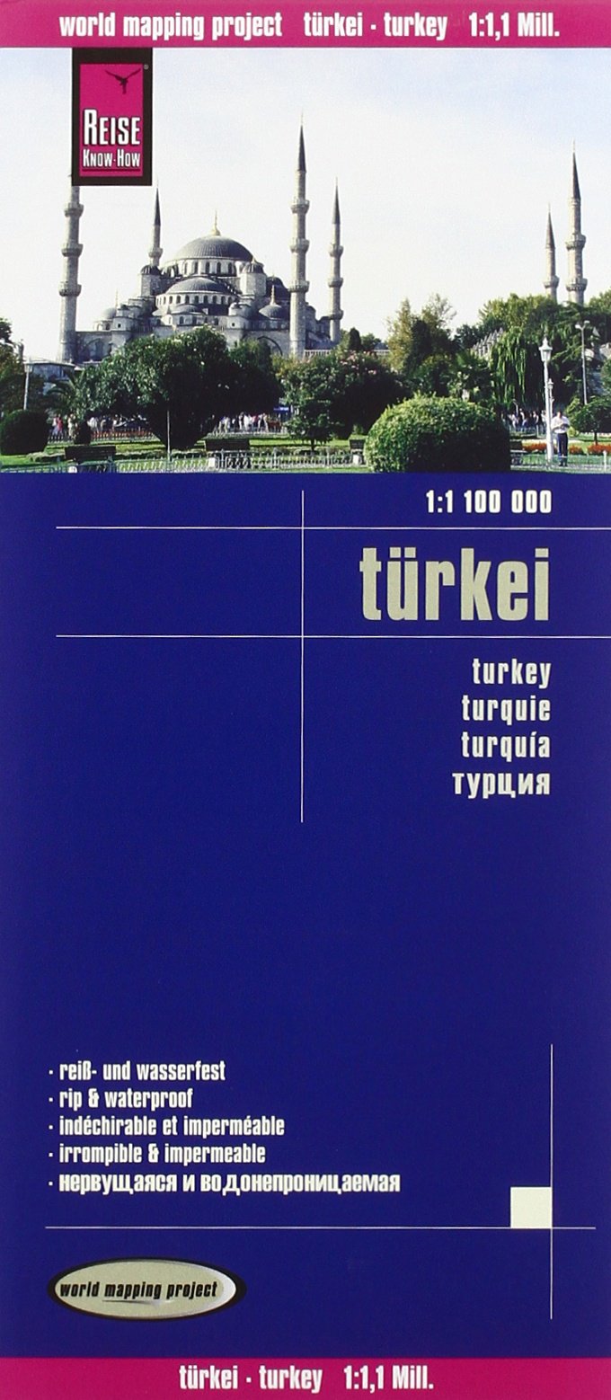 Reise Know-How Landkarte Türkei (1:1.100.000): world mapping project Leisure, Home & Garden