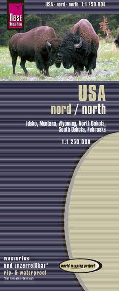 Reise Know-How Landkarte USA 02, Nord (1:1.250.000) : Idaho, Montana, Wyoming, North Dakota, South Dakota, Nebraska: world mapping project Leisure, Home & Garden
