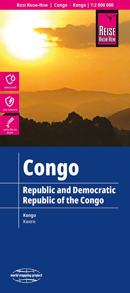 Reise Know-How Landkarte Kongo / Congo (1:2.000.000): reiß- und wasserfest (world mapping project) Leisure, Home & Garden