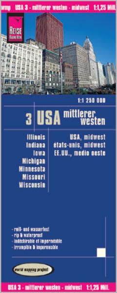 World Mapping Project USA 03. Mittlerer Westen 1 : 1 250 000 book
