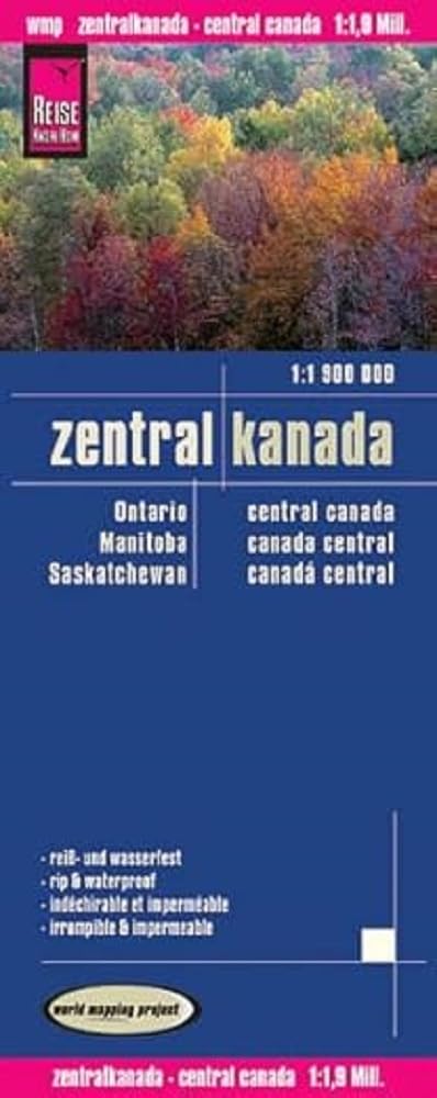 Reise Know-How Landkarte Zentralkanada (1:1.900.000): world mapping project Leisure, Home & Garden