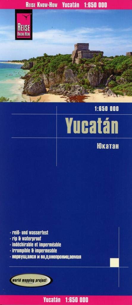 Reise Know-How Landkarte Yucatán (1:650.000): world mapping project Leisure, Home & Garden