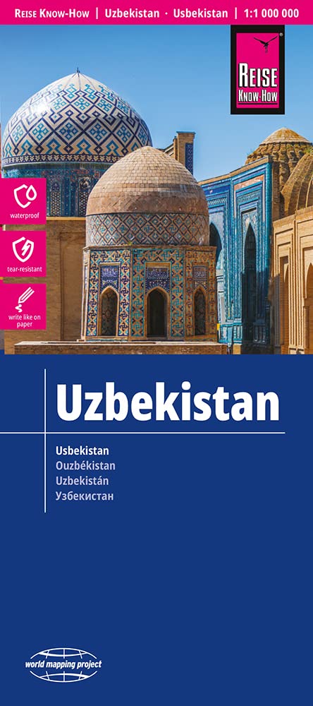 Reise Know-How Landkarte Usbekistan / Uzbekistan (1:1.000.000) Leisure, Home & Garden