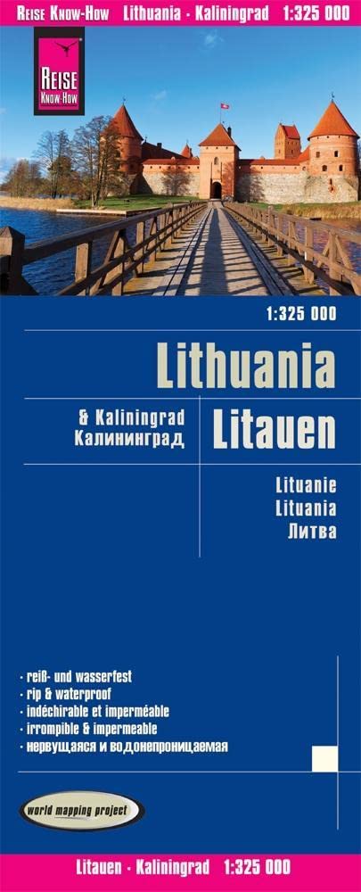 Reise Know-How Landkarte Litauen und Kaliningrad 1 : 325.000 Leisure, Home & Garden