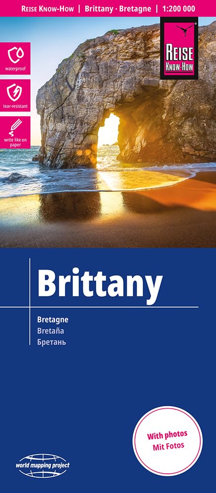 Reise Know-How Landkarte Bretagne / Brittany (1:200.000): reiß- und wasserfest (world mapping project) Leisure, Home & Garden