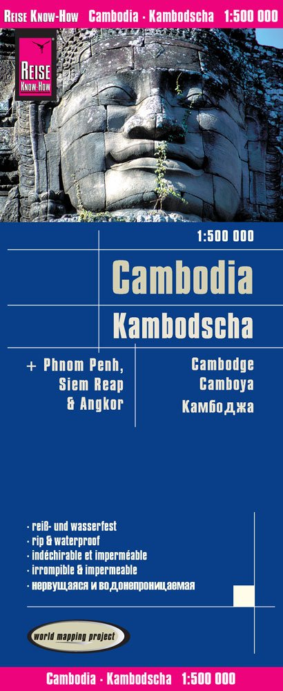 Reise Know-How Landkarte Kambodscha / Cambodia (1:500.000): reiß- und wasserfest (world mapping project) Leisure, Home & Garden