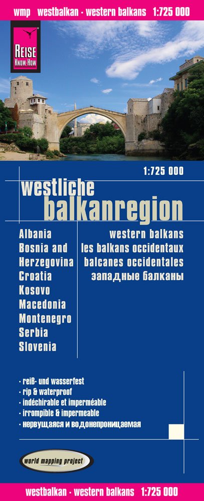 Reise Know-How Landkarte Westliche Balkanregion 1 : 725.000: Albanien, Bosnien und Herzegowina, Kosovo, Kroatien, Mazedonien, Montenegro, Serbien, Slowenien Leisure, Home & Garden