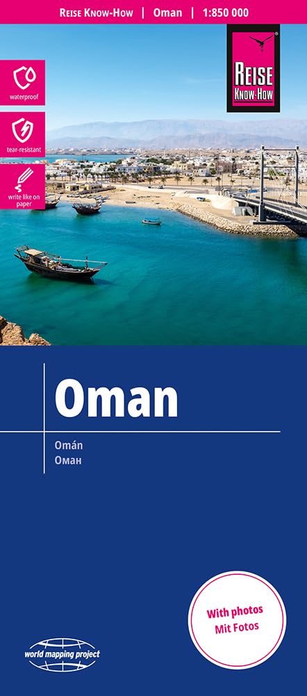 Reise Know-How Landkarte Oman (1:850.000): reiß- und wasserfest (world mapping project) Leisure, Home & Garden