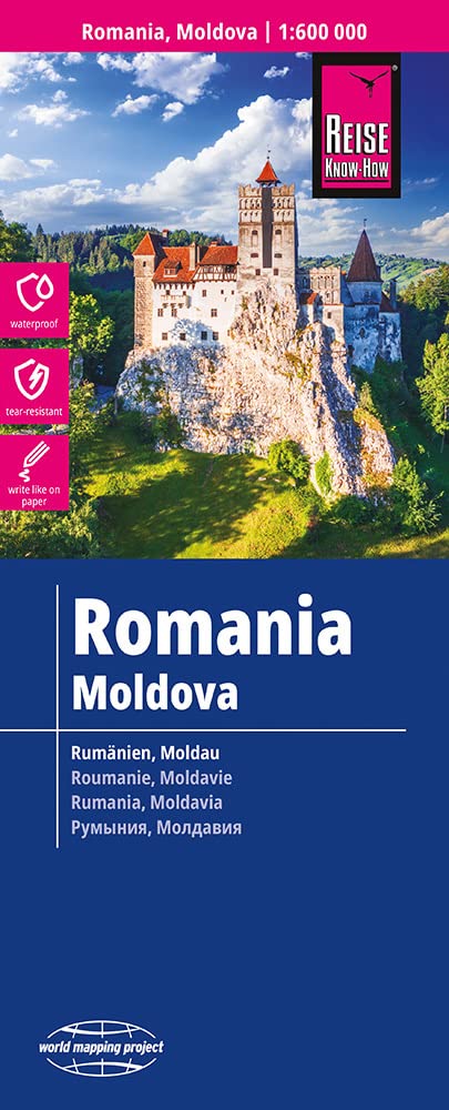 Reise Know-How Landkarte Rumänien, Moldau / Romania, Moldova (1:600.000) Leisure, Home & Garden