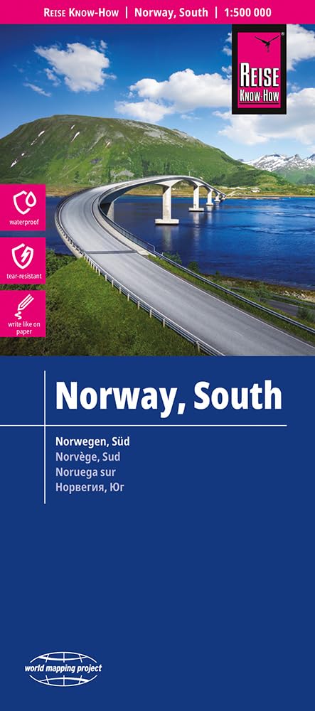 Reise Know-How Landkarte Norwegen, Süd / Norway, South (1:500.000) Leisure, Home & Garden