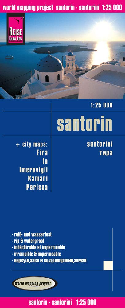 Reise Know-How Landkarte Santorin (1:25.000): world mapping project Leisure, Home & Garden