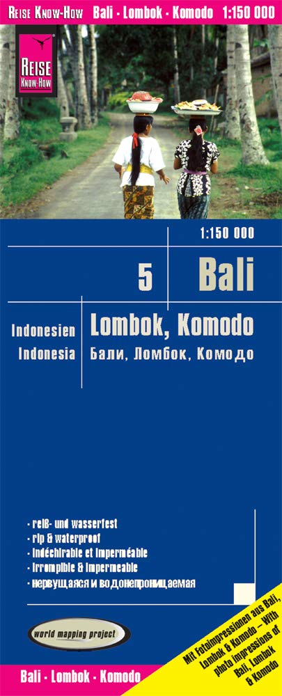 Reise Know-How Landkarte Bali, Lombok, Komodo (1:150.000) - Indonesien 5: world mapping project Leisure, Home & Garden
