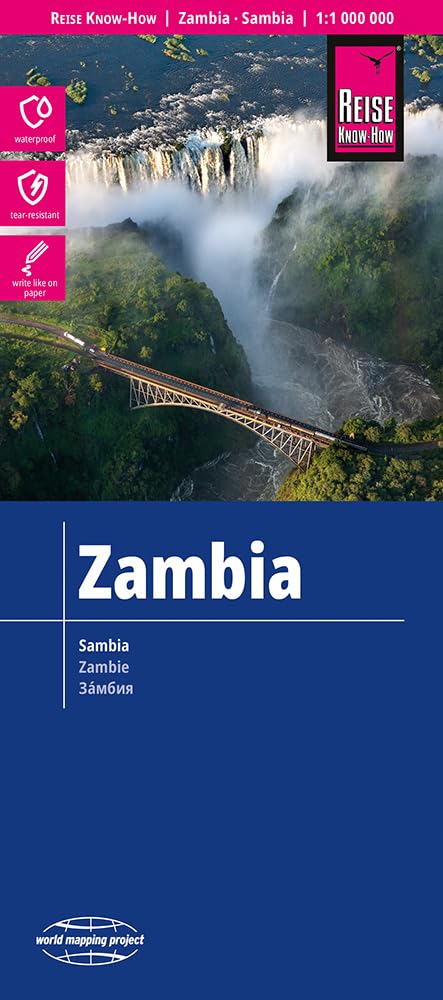 Reise Know-How Landkarte Sambia / Zambia (1:1.000.000): reiß- und wasserfest (world mapping project) Leisure, Home & Garden