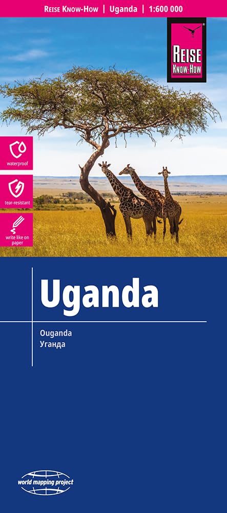 Reise Know-How Landkarte Uganda (1:600.000) Leisure, Home & Garden
