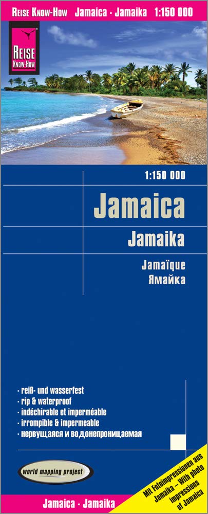 Reise Know-How Landkarte Jamaika / Jamaica (1:150.000): reiß- und wasserfest (world mapping project) Leisure, Home & Garden